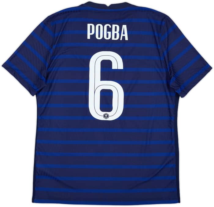 2020-21 France Authentic Home Shirt Pogba #6 - 10/10 - (L)