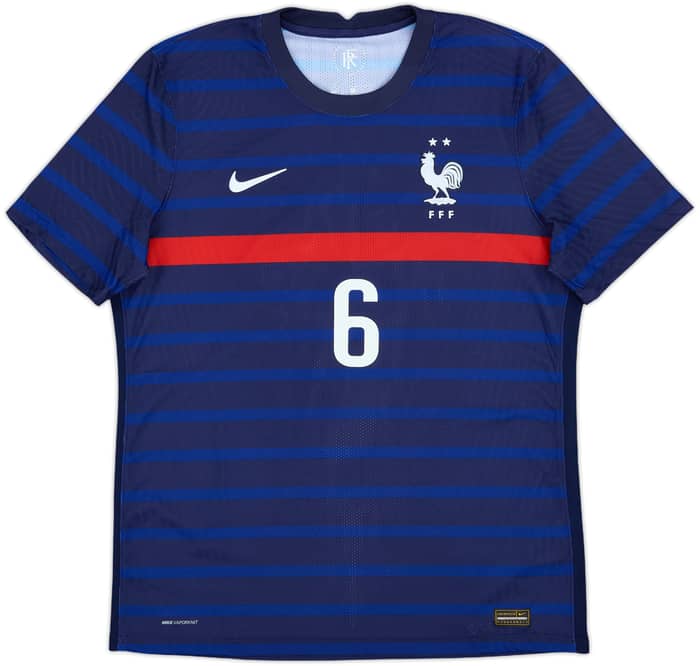 2020-21 France Authentic Home Shirt Pogba #6 - 10/10 - (L)