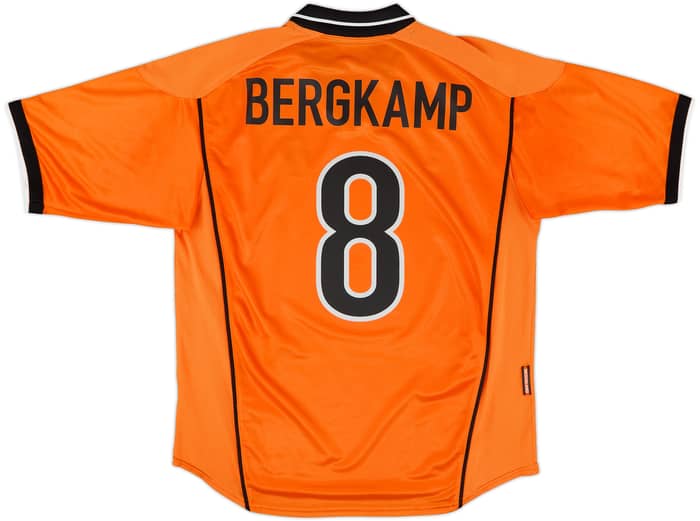 1998-00 Netherlands Home Shirt Bergkamp #8 - 6/10 - (L)
