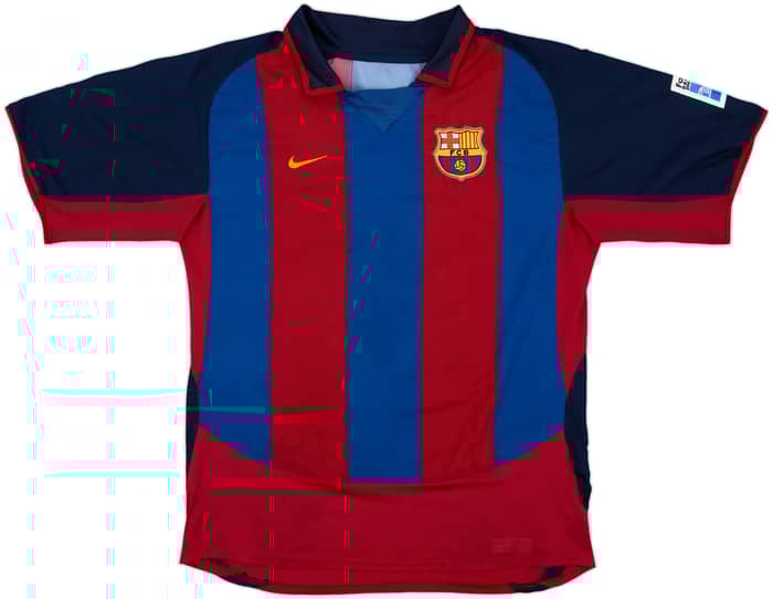 2003-04 Barcelona Home Shirt Ronaldinho #10 - 6/10 - (L)