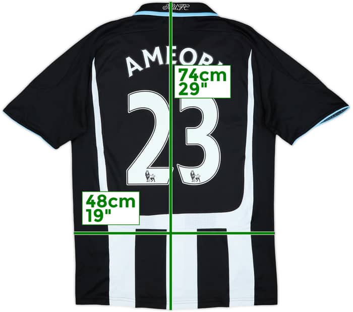 2007-09 Newcastle Home Shirt Ameobi #23 - 7/10 - (M)