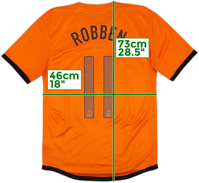 2012-13 Netherlands Home Shirt Robben #11 - 6/10 - (S)