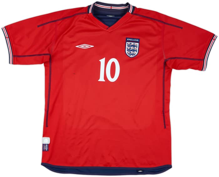 2002-04 England Away Shirt Owen #10 - 6/10 - (M)