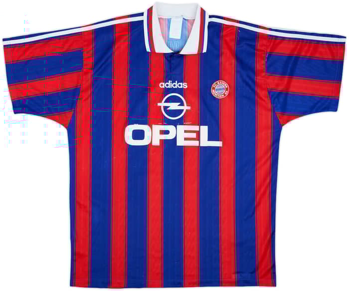 1995-97 Bayern Munich 'Squad Signed' Home Shirt - 6/10 - (XL)