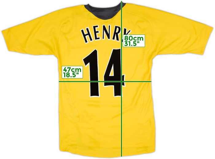 2005-06 Arsenal Away Shirt Henry #14 - 8/10 - (M)