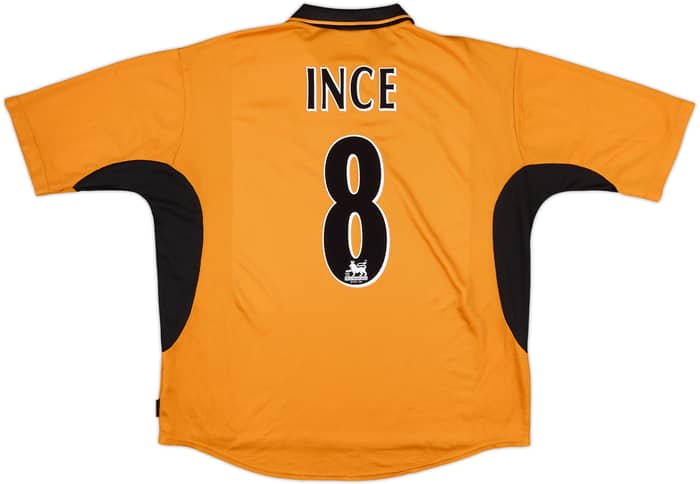 2002-04 Wolves Home Shirt Ince #8 - 8/10 - (XL)