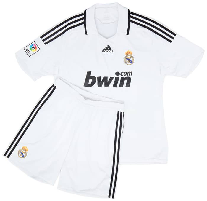 2008-09 Real Madrid Home Shirt and Shorts - 9/10 - (L)