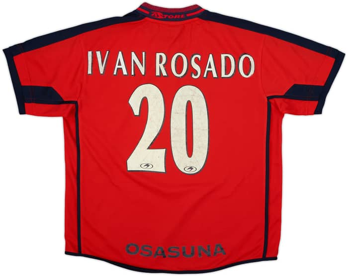 2000-02 Osasuna Home Shirt Ivan Rosado #20 - 7/10 - (L)