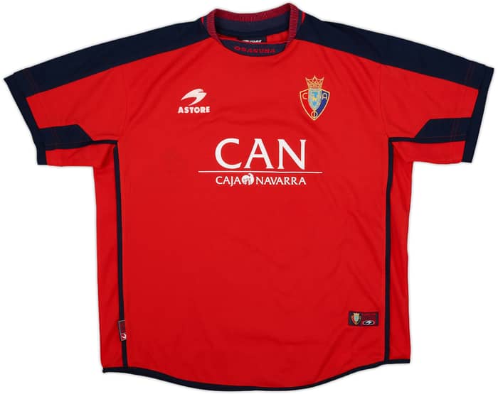 2000-02 Osasuna Home Shirt Ivan Rosado #20 - 7/10 - (L)