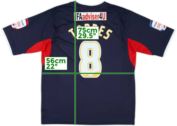 2012-13 Crawley Town Away Shirt Torres #8 - 8/10 - (XL)