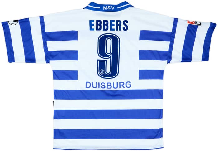 2002-03 Duisburg Centenary Home Shirt Ebbers #9 - 5/10 - (XL)