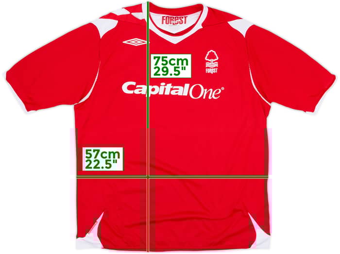 2006-08 Nottingham Forest Home Shirt - 8/10 - (XL)