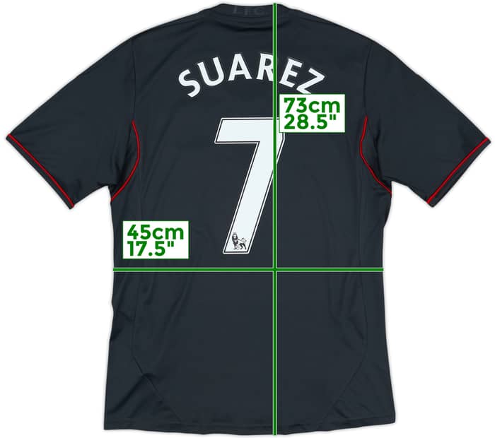 2011-12 Liverpool Away Shirt Suarez #7 - 8/10 - (S)