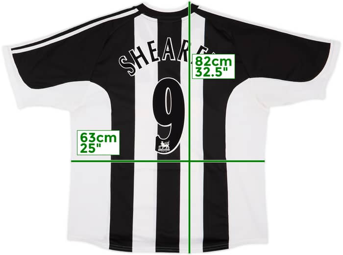 2001-03 Newcastle Home Shirt Shearer #9 - 7/10 - (XXL)