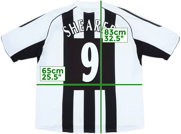 2005-07 Newcastle Home Shirt Shearer #9 - 6/10 - (XL)