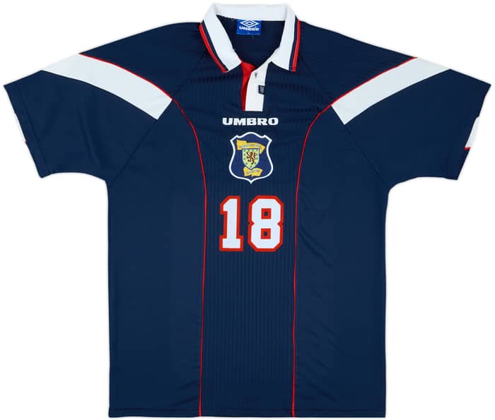 1996-98 Scotland Match Issue Home Shirt #18