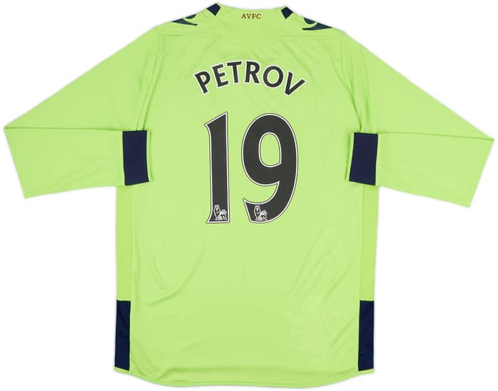 2012-13 Aston Villa Away L/S Shirt Petrov #19 - 9/10 - (M)