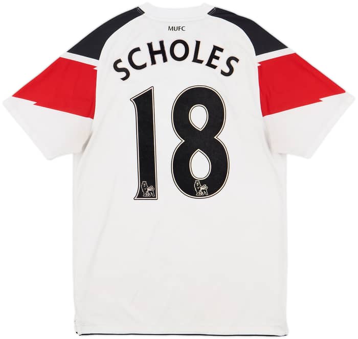 2010-12 Manchester United Away Shirt Scholes #18 - 5/10 - (S)