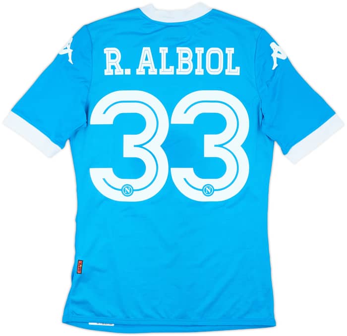 2015-16 Napoli Authentic Home Shirt R.Albiol #33 - 8/10 - (M)