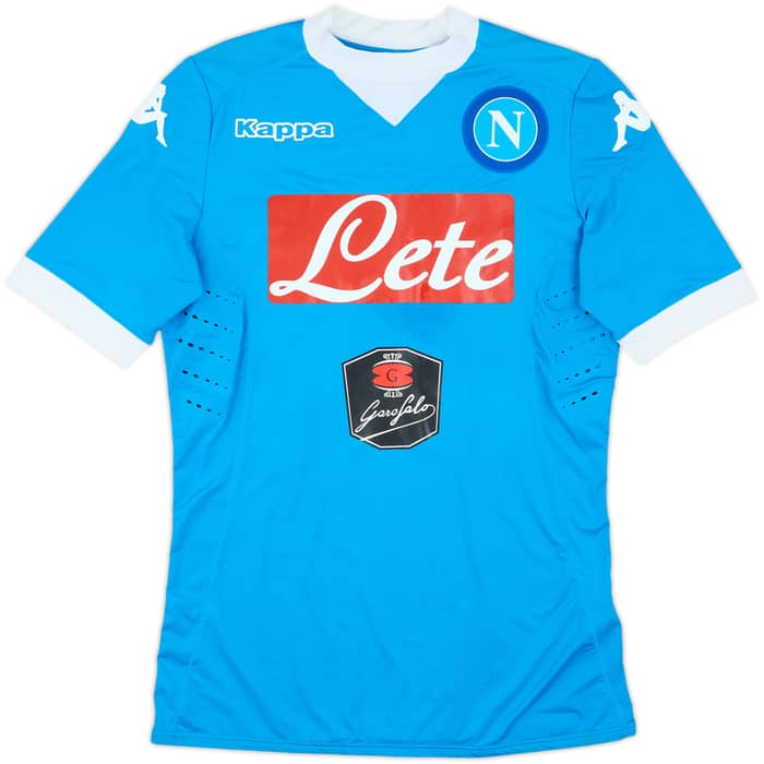 2015-16 Napoli Authentic Home Shirt R.Albiol #33 - 8/10 - (M)