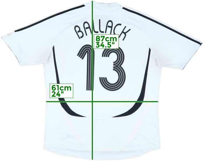2005-07 Germany Home Shirt Ballack #13 - 5/10 - (XXL)
