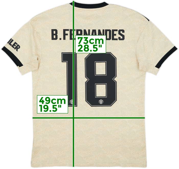 2019-20 Manchester United Away Shirt B.Fernandes #18 - 6/10 - (M)