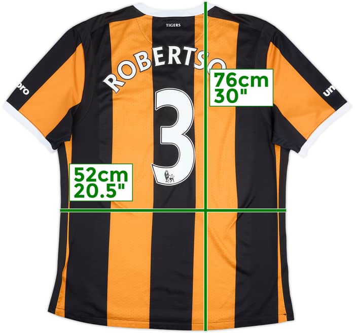2016-17 Hull City Home Shirt Robertson #3 - 9/10 - (XL)