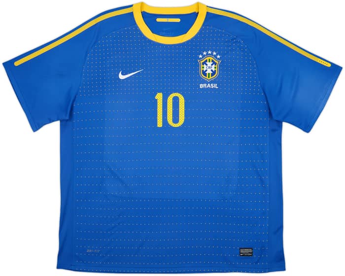 2010-11 Brazil Away Shirt Ronaldinho #10 - 8/10 - (XXL)