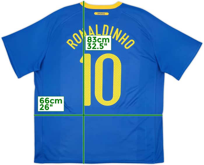 2010-11 Brazil Away Shirt Ronaldinho #10 - 8/10 - (XXL)