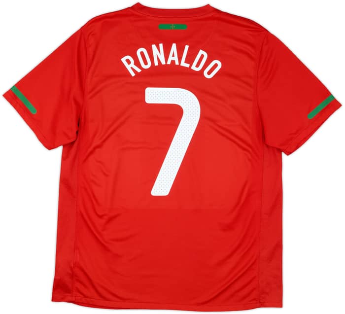 2010-11 Portugal Home Shirt Ronaldo #7 - 8/10 - (L)