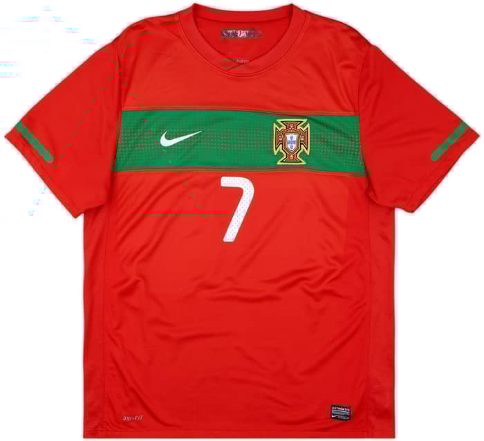 2010-11 Portugal Home Shirt Ronaldo #7 - 8/10 - (L)