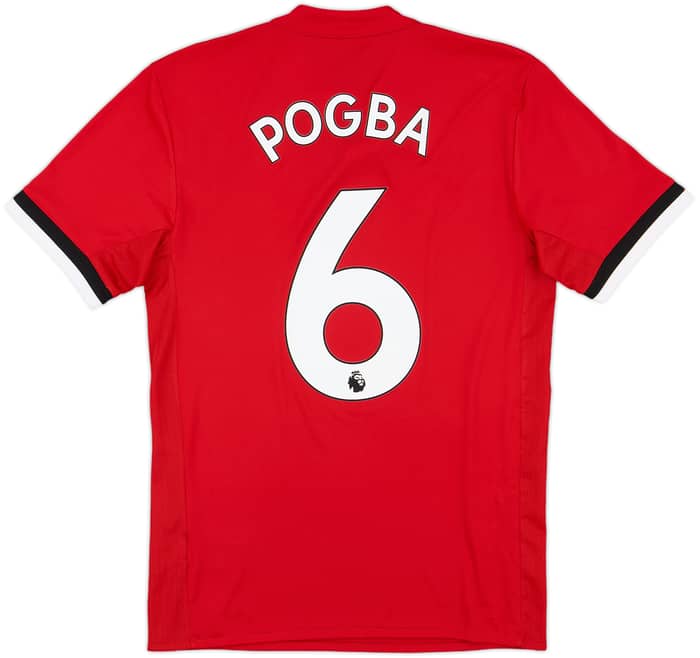 2017-18 Manchester United Home Shirt Pogba #6 - 8/10 - (XS)