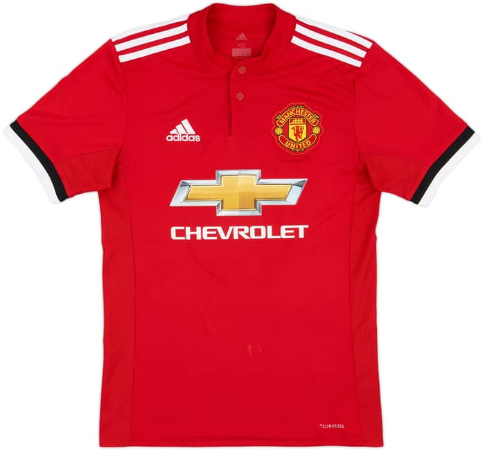 2017-18 Manchester United Home Shirt Pogba #6 - 8/10 - (XS)