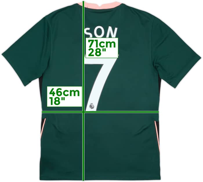 2020-21 Tottenham Away Shirt Son #7 - 8/10 - (S)