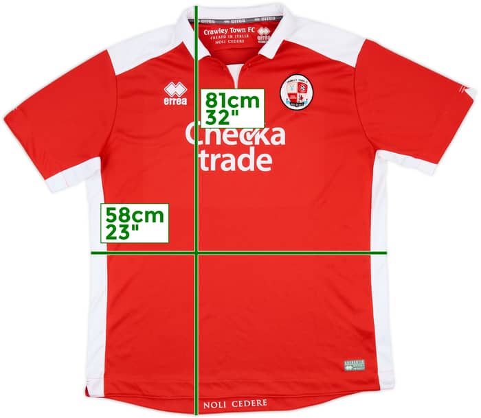 2017-18 Crawley Home Shirt - 7/10 - (XXL)