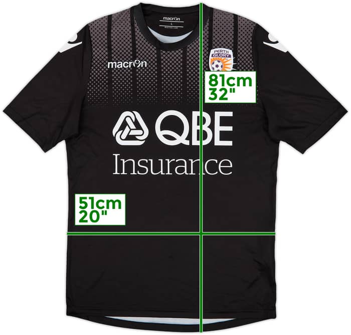 2016-17 Perth Glory Macron Training Shirt - 8/10 - (L)