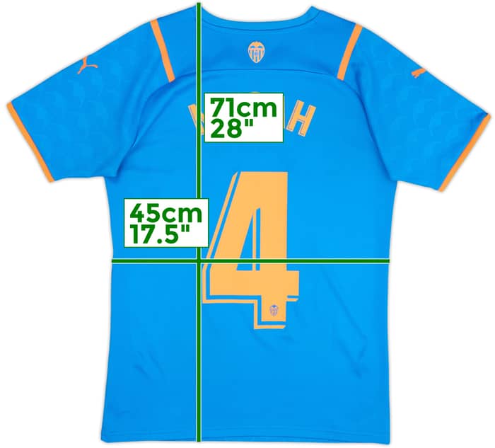 2021-22 Valencia Third Shirt Musah #4 - 9/10 - (S)