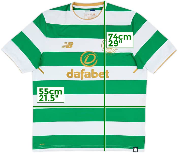2017-18 Celtic 'Lisbon Lions 50th Anniversary' Home Shirt - 6/10 - (L)