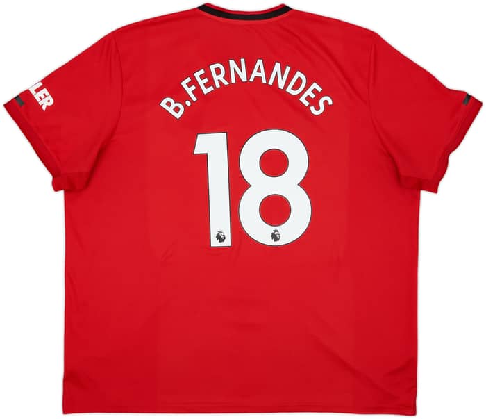 2019-20 Manchester United Home Shirt B.Fernandes #18 - 9/10 - (3XL)