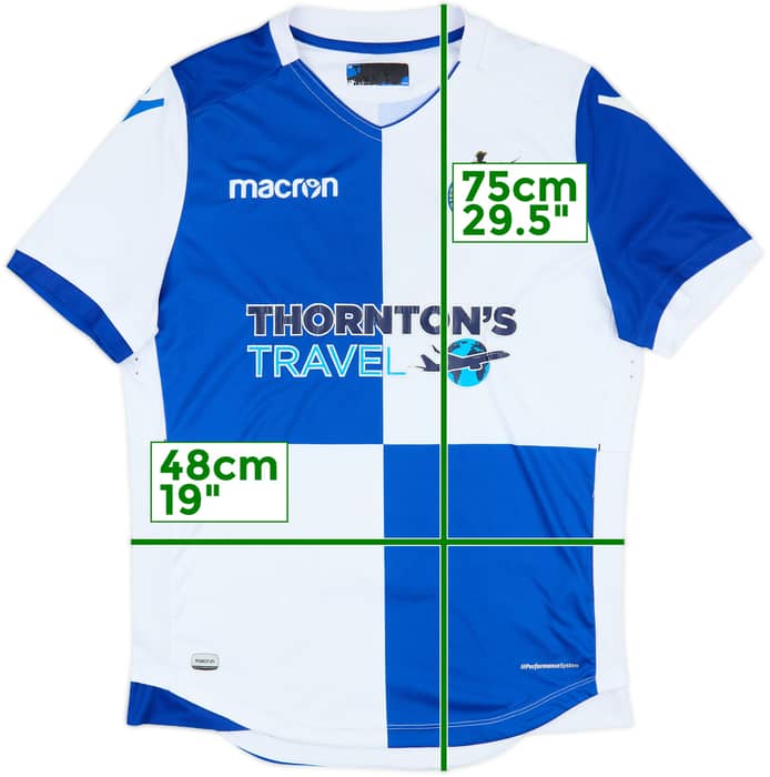 2017-18 Bristol Rovers Home Shirt - 5/10 - (M)