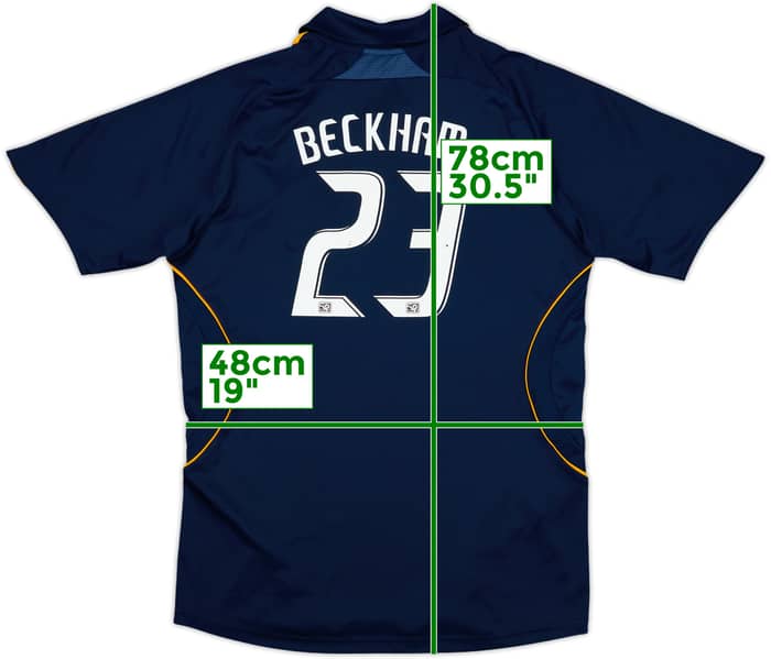 2007-08 LA Galaxy Away Shirt Beckham #23 - 7/10 - (XL.Boys)