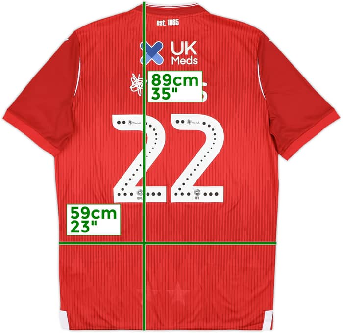 2019-20 Nottingham Forest Home Shirt Yates #22 - 10/10 - (3XL)