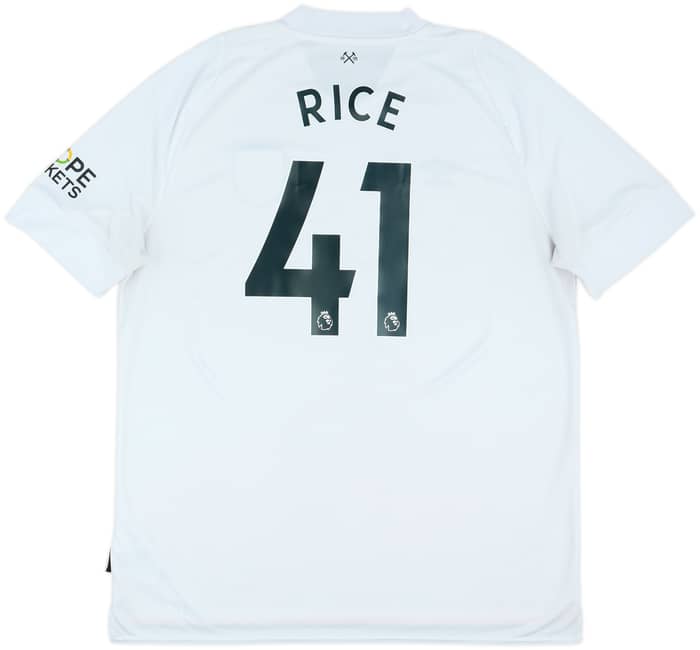 2022-23 West Ham Third Shirt Rice #41 - 6/10 - (XXL)