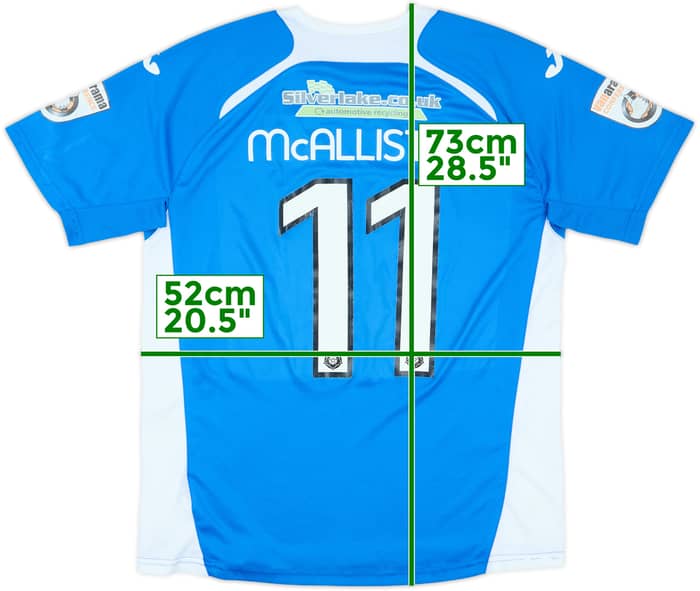 2014-15 Eastleigh Match Issue Home Shirt McAllister #11