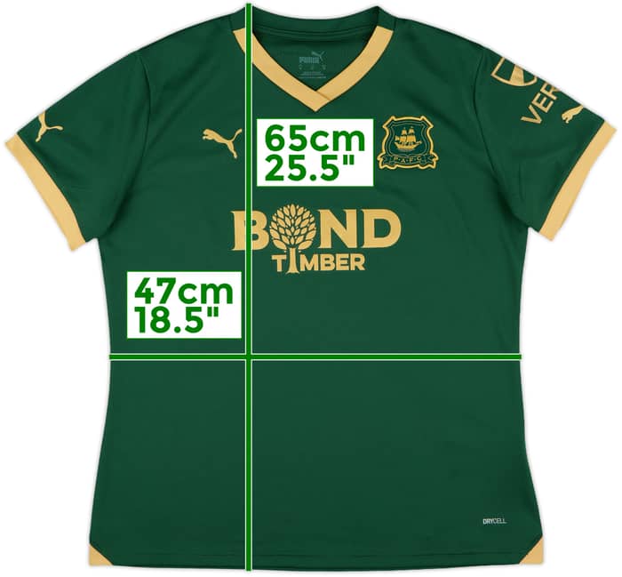 2023-24 Plymouth Argyle Home Shirt - 10/10 - (Women's M)
