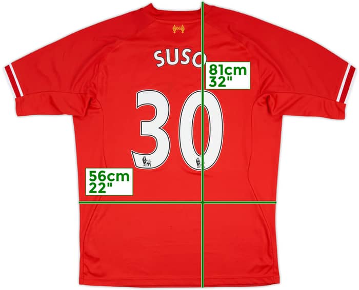 2013-14 Liverpool Home Shirt Suso #30 - 5/10 - (XL)