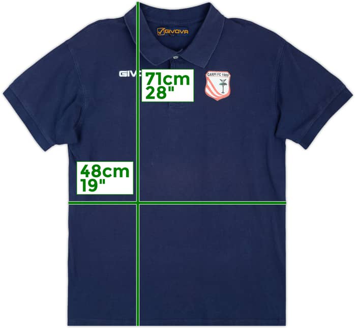 2019-20 Carpi Givova Polo Shirt - 7/10 - (L)