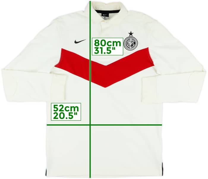 2011-12 Inter Milan Nike Polo L/S Shirt - 7/10 - (L)