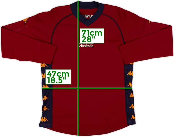 2001-02 Roma Kappa Training L/S Shirt - 6/10 - (S)