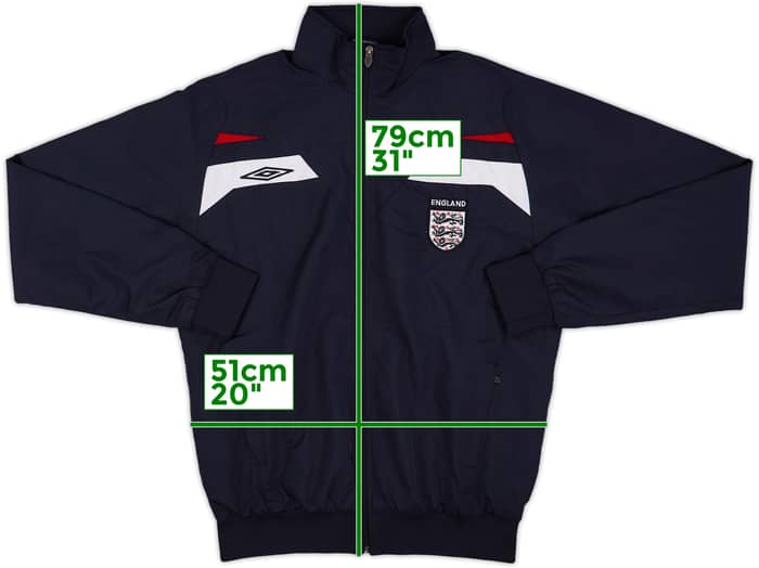 2007-09 England Umbro Track Jacket - 8/10 - (XL)
